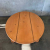Vintage Japanese Pine Board Oval Coffee Table Product Image