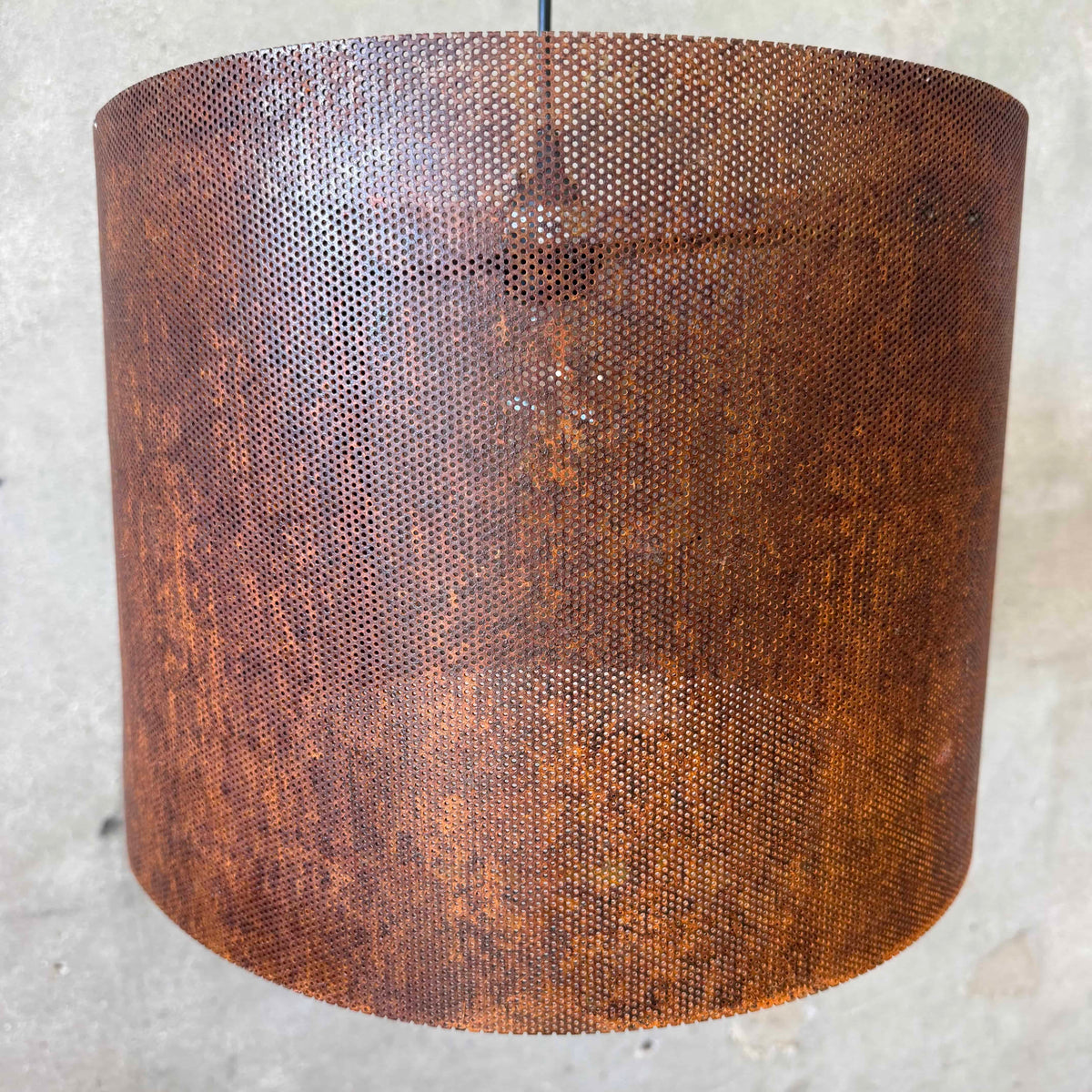 Industrial Corton Steel Perforated & Drum Pendant Lamp
