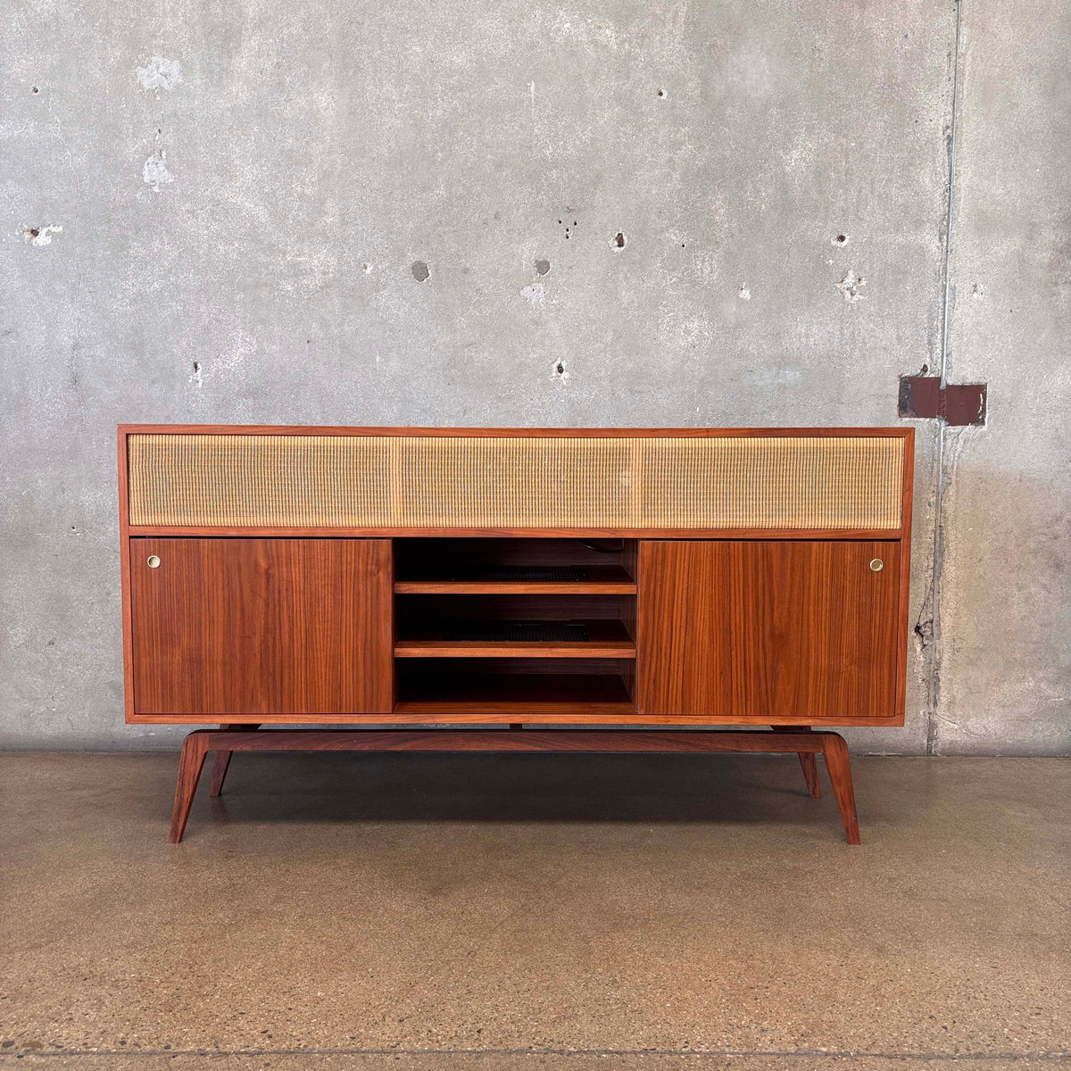 Walnut Sound Bar Entertainment Console Hand Built By Pete Deeble Furniture