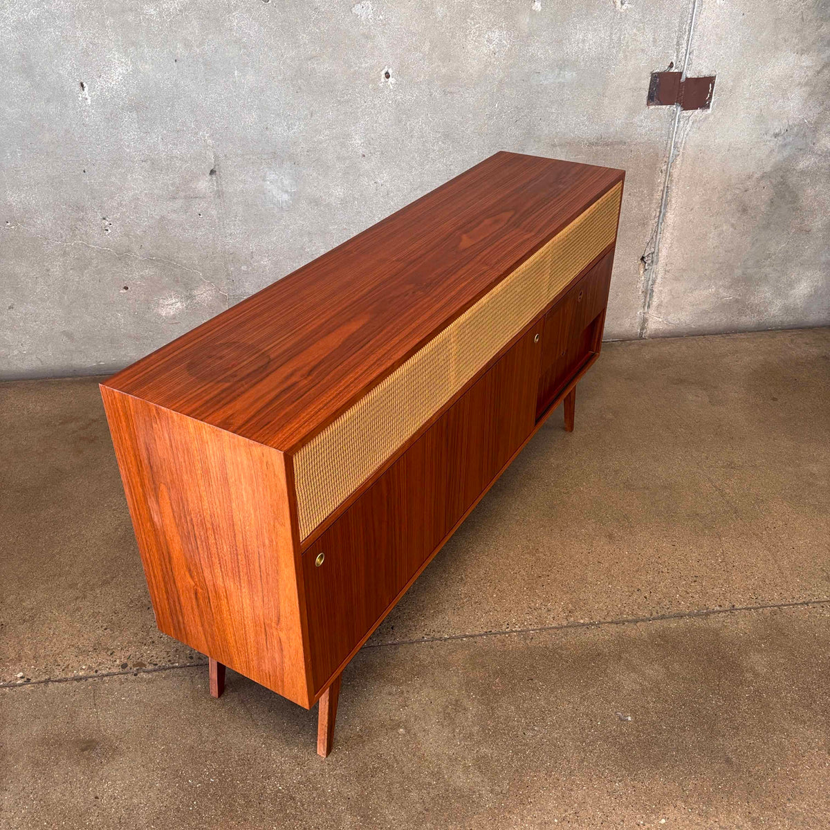 Walnut Sound Bar Entertainment Console Hand Built By Pete Deeble Furniture
