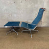 Vintage Herman Miller Aluminum Group Lounge Chair & Ottoman Product Image