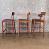 Set of Three Mid Century Modern Danish Style Barstools Product Image