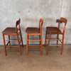 Set of Three Mid Century Modern Danish Style Barstools Product Image