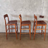 Set of Three Mid Century Modern Danish Style Barstools Product Image