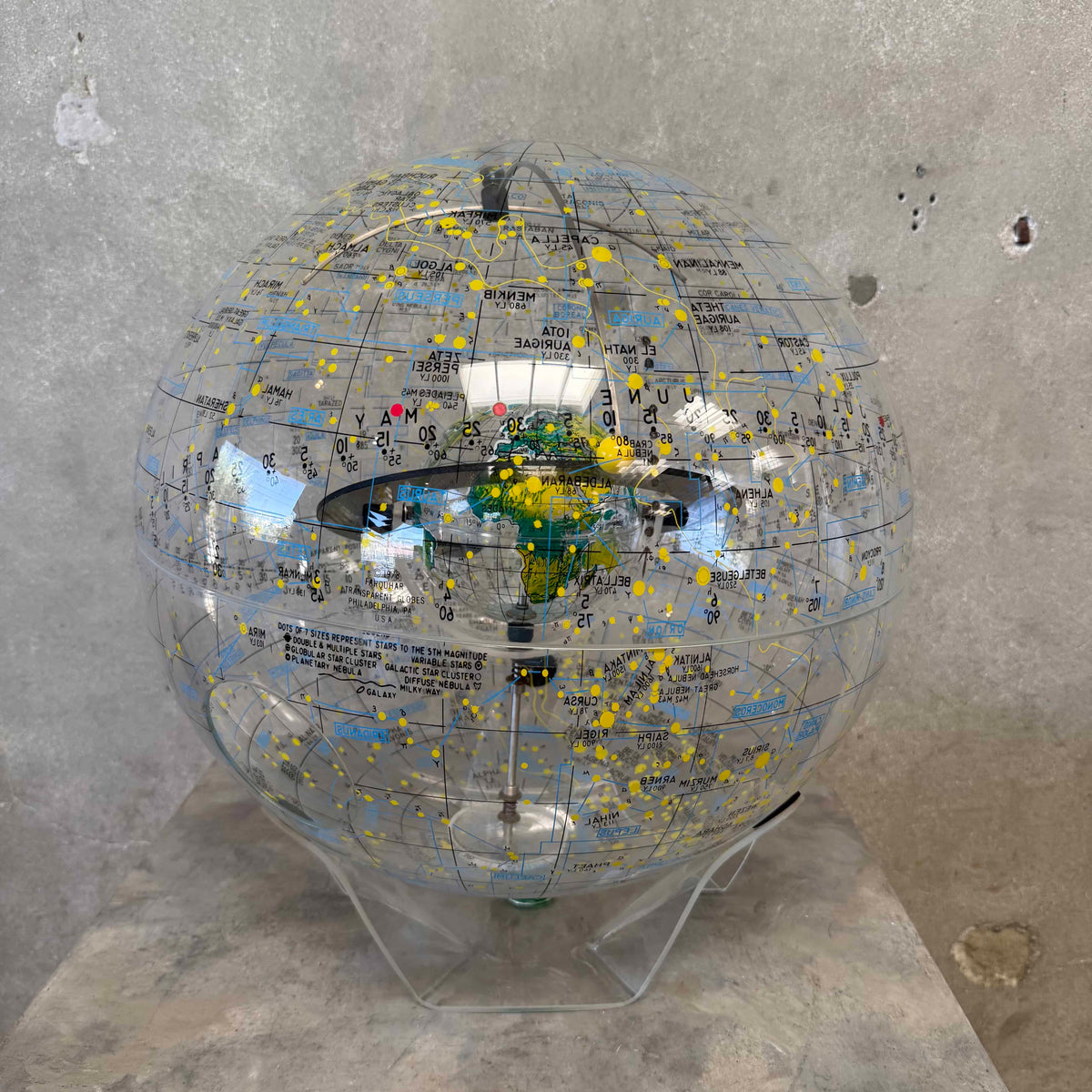 1978 20" Farquhar Cosmosphere Transparent Globe