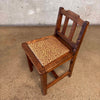 Vintage Mission Style Oak Vanity Chair With Removeable Drop-in Seat Product Image