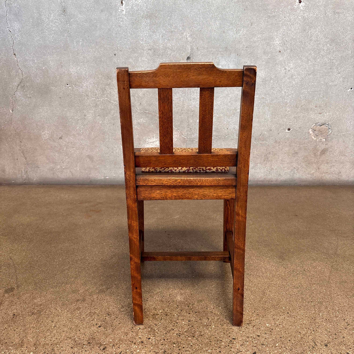 Vintage Mission Style Oak Vanity Chair With Removeable Drop-in Seat