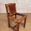 Vintage Mission Style Oak Vanity Chair With Removeable Drop-in Seat Product Image