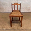 Vintage Mission Style Oak Vanity Chair With Removeable Drop-in Seat Product Image