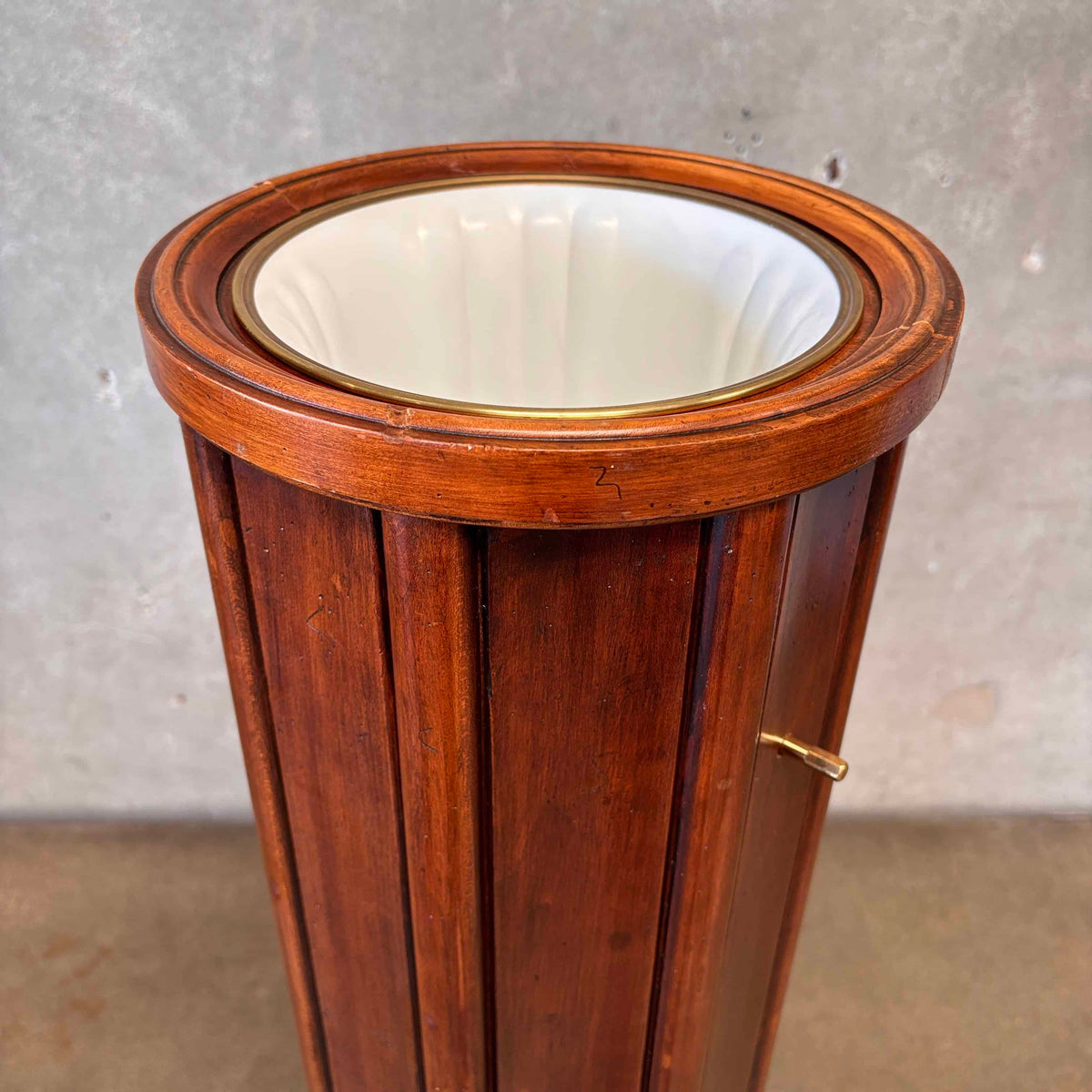 Vintage Victorian / Art Deco Style Fluted Column Torchiere Lamp