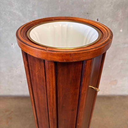 Vintage Victorian / Art Deco Style Fluted Column Torchiere Lamp