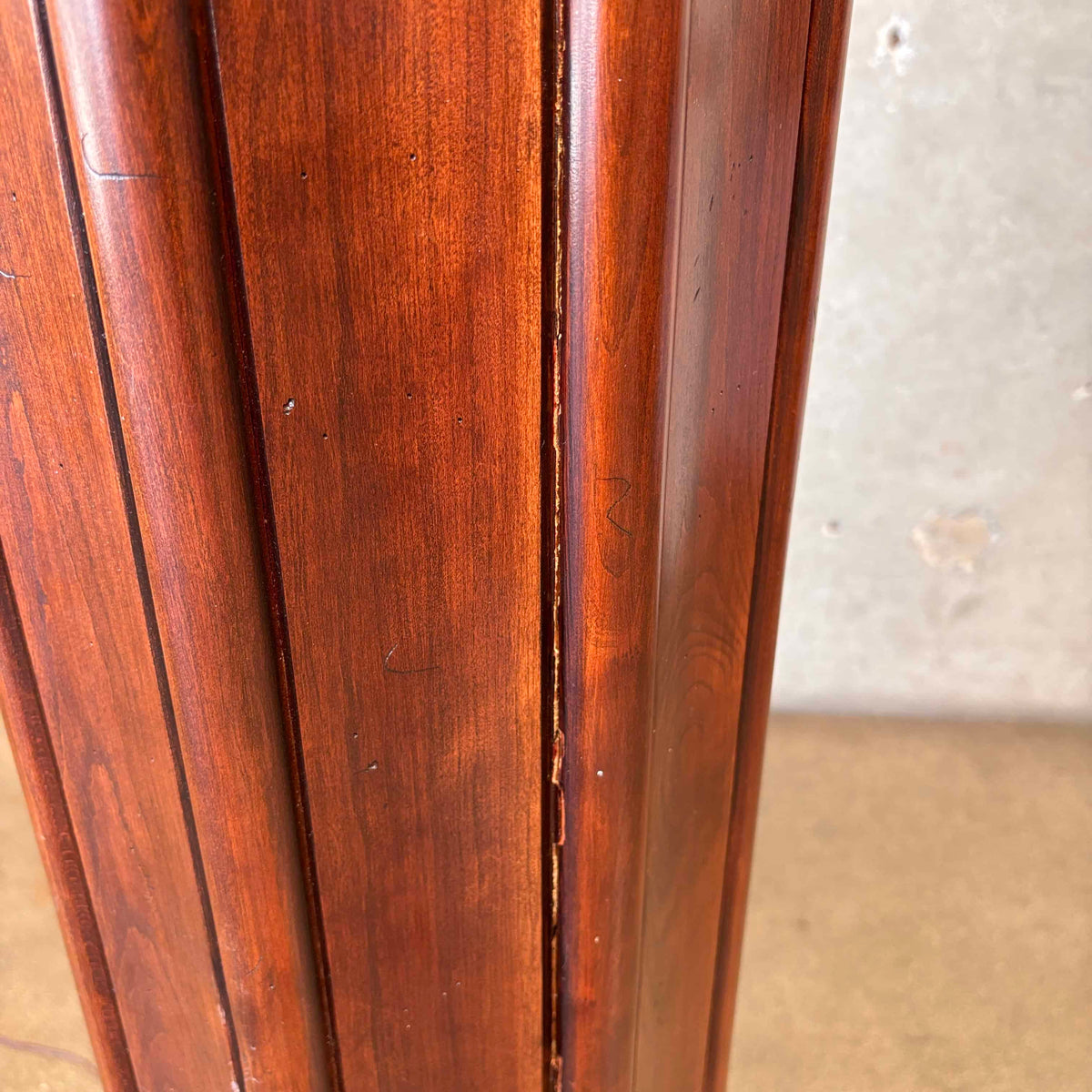 Vintage Victorian / Art Deco Style Fluted Column Torchiere Lamp