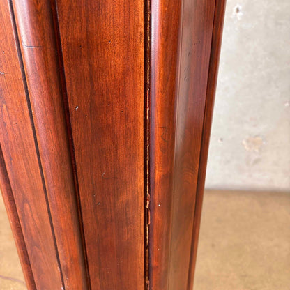 Vintage Victorian / Art Deco Style Fluted Column Torchiere Lamp
