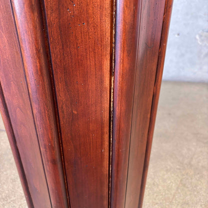 Vintage Victorian / Art Deco Style Fluted Column Torchiere Lamp
