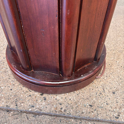 Vintage Victorian / Art Deco Style Fluted Column Torchiere Lamp