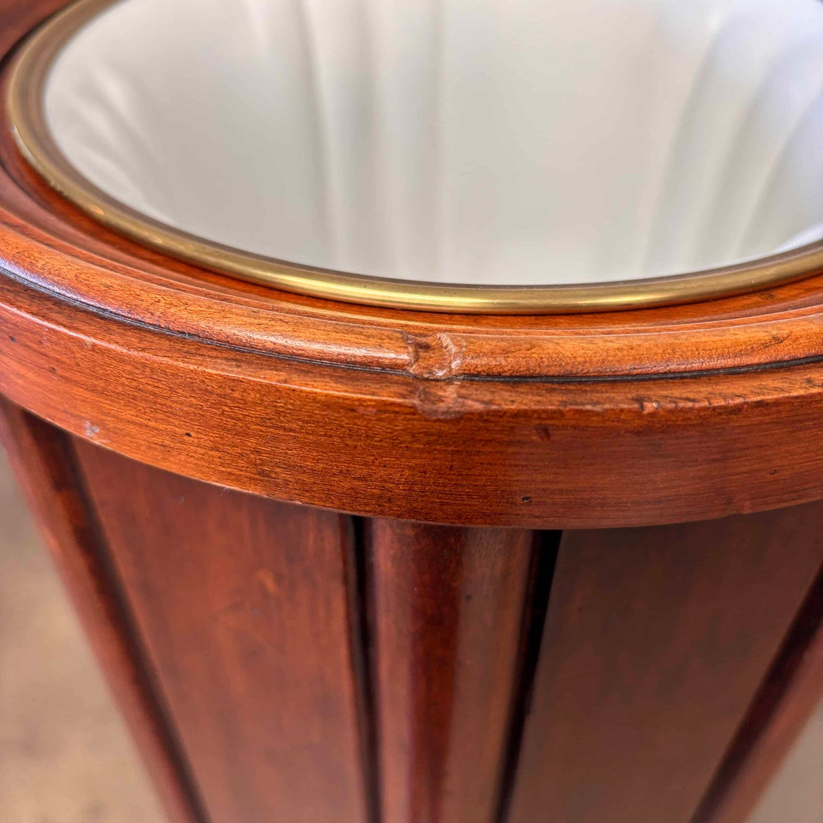 Vintage Victorian / Art Deco Style Fluted Column Torchiere Lamp