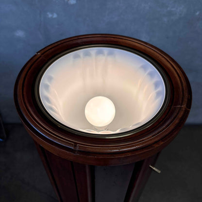 Vintage Victorian / Art Deco Style Fluted Column Torchiere Lamp