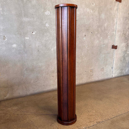 Vintage Victorian / Art Deco Style Fluted Column Torchiere Lamp