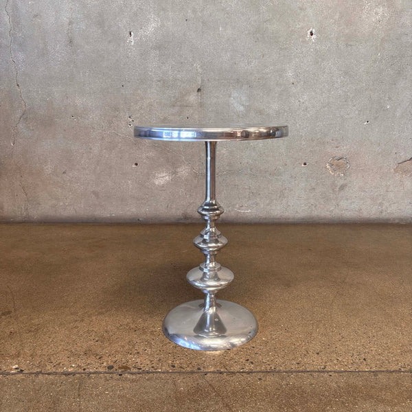 Polished Solid Cast Aluminum Side Table/ Cocktail Table Product Image
