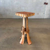 Early 1900's Mid Century Folk Art Pedestal Table Product Image