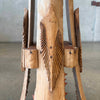 Early 1900's Mid Century Folk Art Pedestal Table Product Image