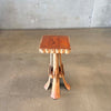 Early 1900's Mid Century Folk Art Pedestal Table Product Image
