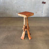Early 1900's Mid Century Folk Art Pedestal Table Product Image