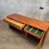 Mid Century Modern Tambour Door Credenza By Milo Baughman For Glenn of California Product Image