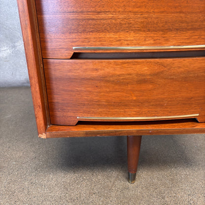 Mid Century Four Drawer Compact Desk By Furniture Guild California