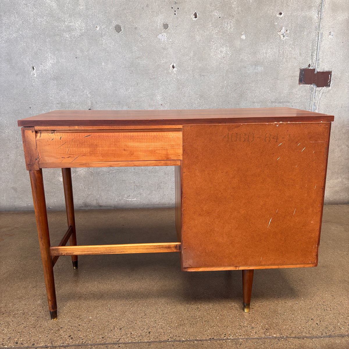 Mid Century Four Drawer Compact Desk By Furniture Guild California