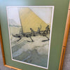 "Big Surf At Waikiki" Framed Lithograph Print Product Image