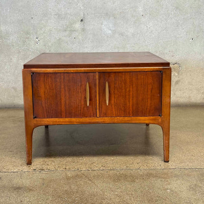 Lane Side Table In Walnut with Storage