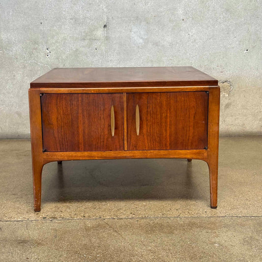 Lane Side Table In Walnut with Storage