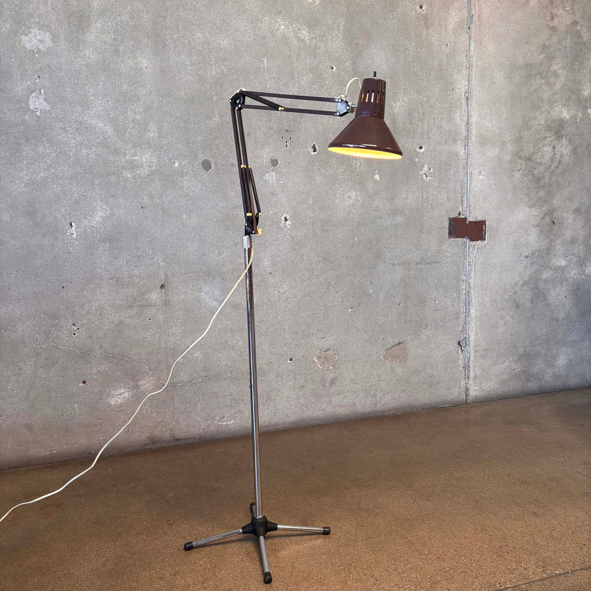 Vintage Two-Part Articulating Floor Lamp