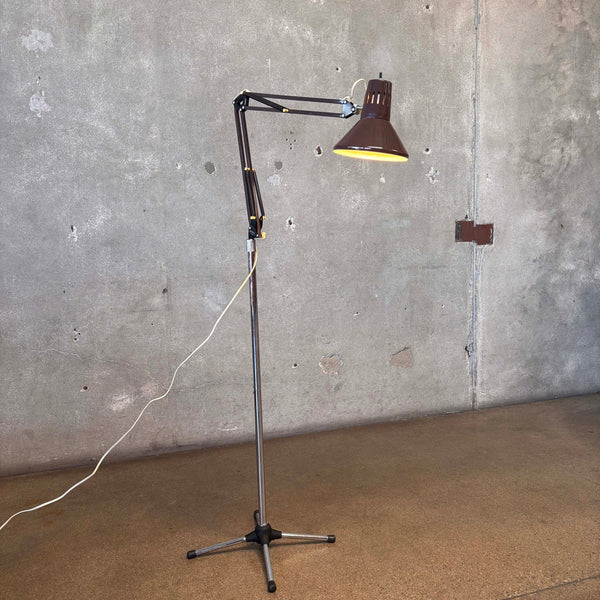 Vintage Two-Part Articulating Floor Lamp