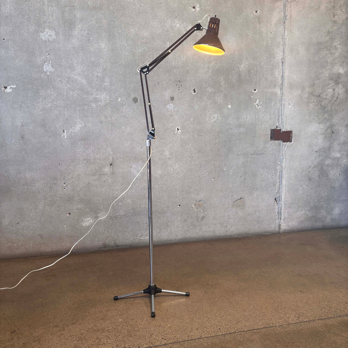 Vintage Two-Part Articulating Floor Lamp