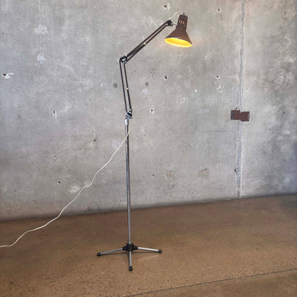 Vintage Two-Part Articulating Floor Lamp