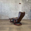 Ekornes Leather Lounge Chair & Ottoman - Norway Product Image