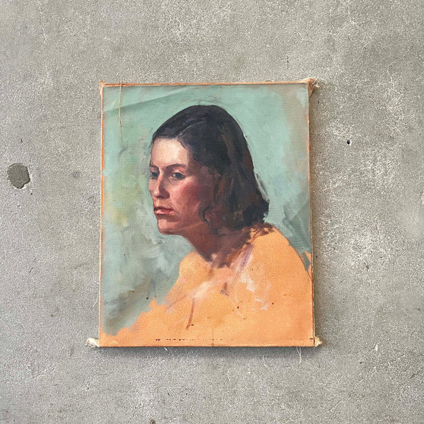1970's Oil On Canvas Oman Portrait Painting Product Image