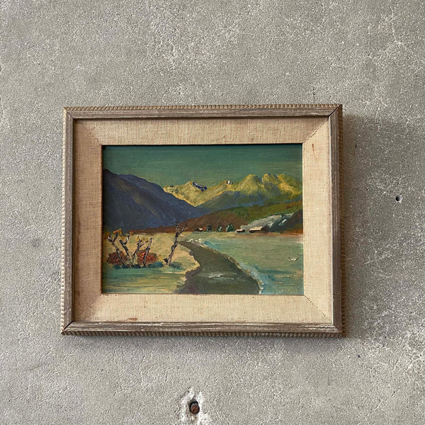 1960's Palm Springs Oil On Board Signed Painting