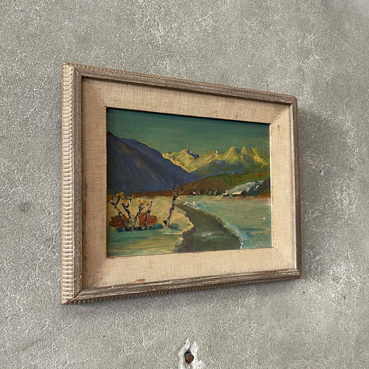 1960's Palm Springs Oil On Board Signed Painting