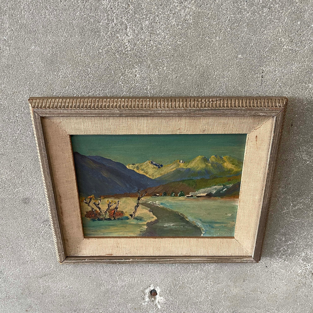 1960's Palm Springs Oil On Board Signed Painting
