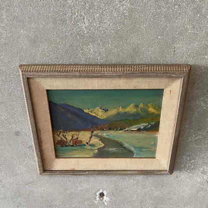 1960's Palm Springs Oil On Board Signed Painting