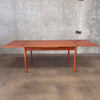 1920's Danish Mid Century Modern Teak Dining Table w/ Two Internal Leaves Product Image
