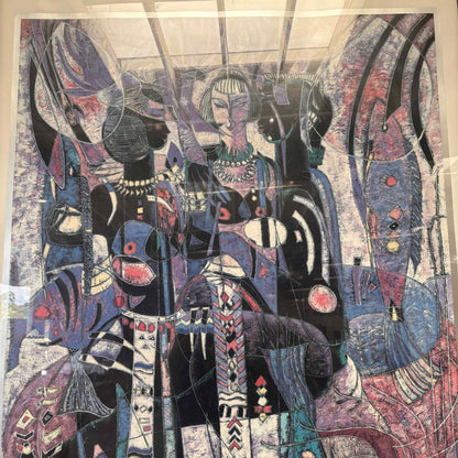 Wong Shue Art Work Framed And Artist Signed "Sunshine At Midnight"
