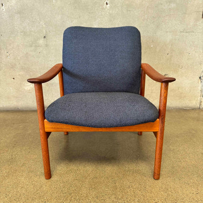 Mid Century ALF Suensson Teak Arm Lounge Chair Denmark
