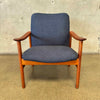 Mid Century ALF Suensson Teak Arm Lounge Chair Denmark Product Image