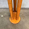 Mid Century Modeline Homey Oak Floor Lamp by Charles Gibiltessa Product Image