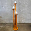 Mid Century Modeline Homey Oak Floor Lamp by Charles Gibiltessa Product Image