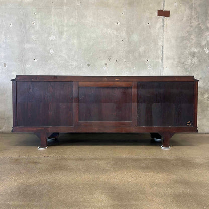 Quarter Sawn Oak Vintage Sideboard/ Credenza - No Key